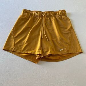 Nike Dri-FIT Mustard Yellow Athletic Shorts Women’s XS